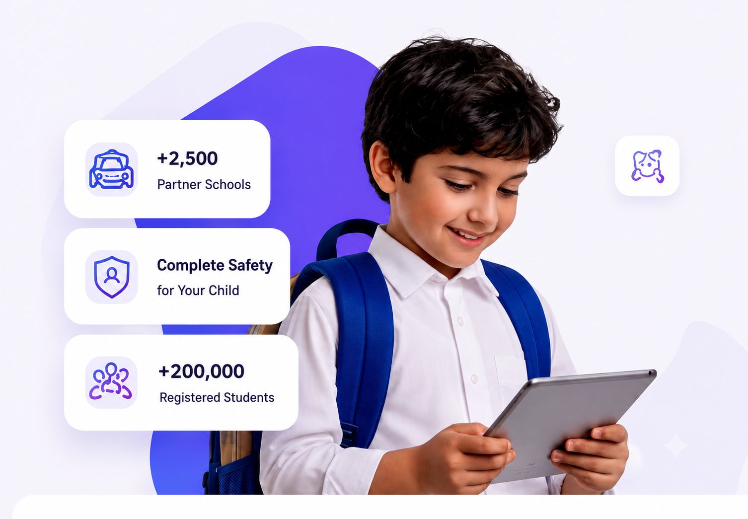 A student using the Madrasati platform